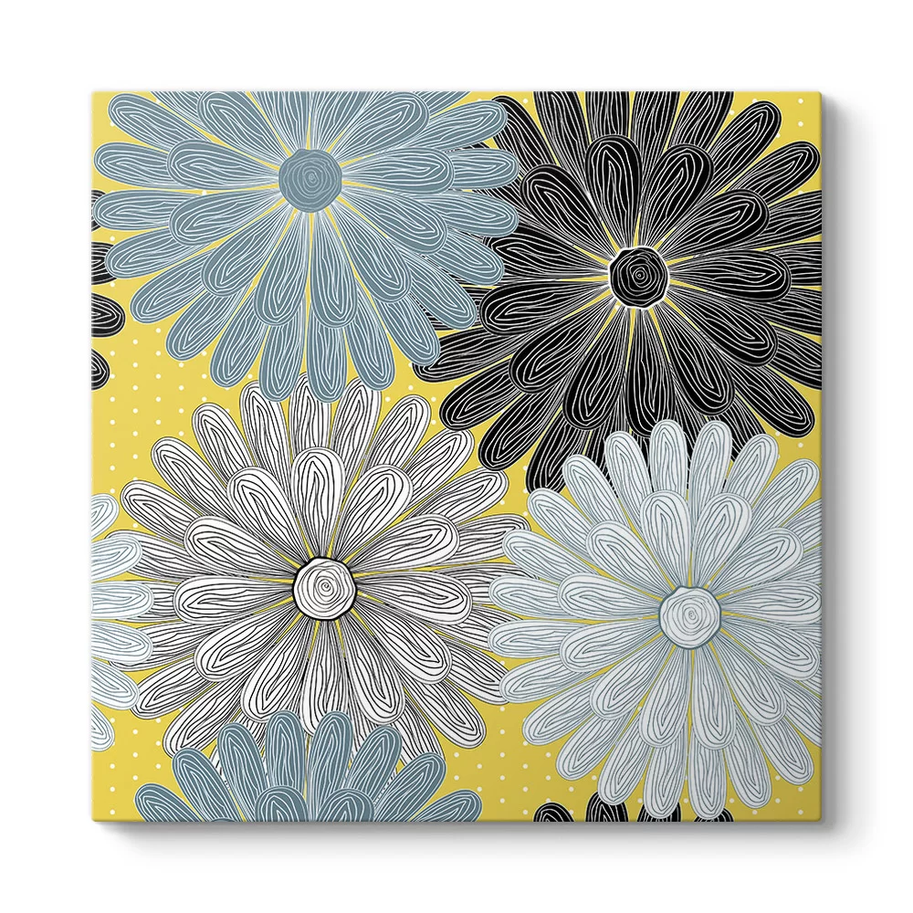 Çiçekler Pattern Tablosu - Model 3